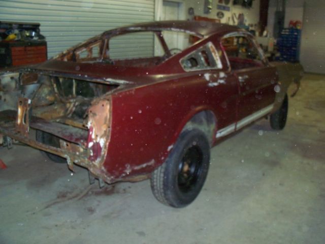1965 Burgundy Ford Mustang Fastback