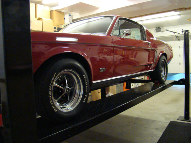 1968 Red Ford Mustang Fastback