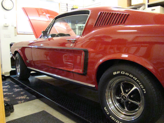 1968 Red Ford Mustang Fastback