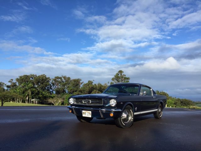 1965 Blue Ford Mustang Coupe