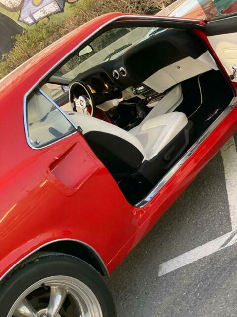 1969 White/Red Ford Mustang Fastback