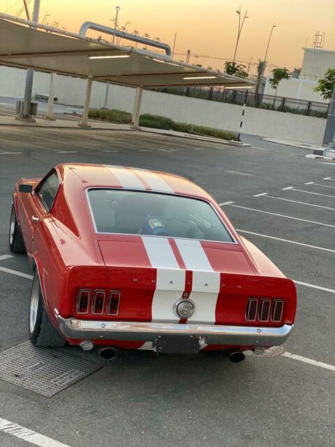 1969 White/Red Ford Mustang Fastback