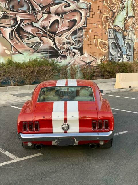 1969 White/Red Ford Mustang Fastback