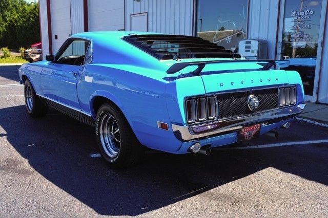 1970 Blue Ford Mustang --