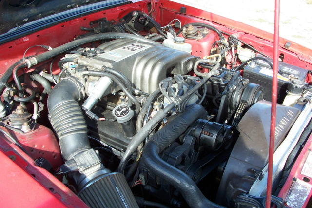 1990 RED Ford Mustang Hatchback