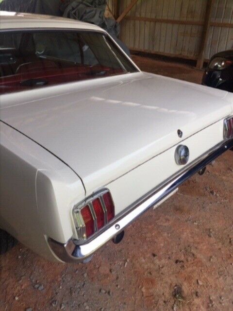 1966 White Ford Mustang Coupe