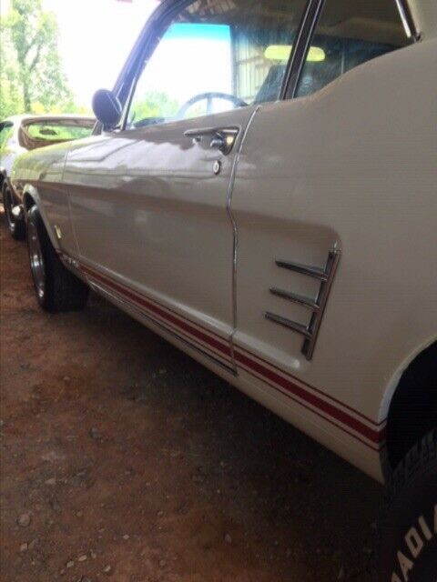 1966 White Ford Mustang Coupe