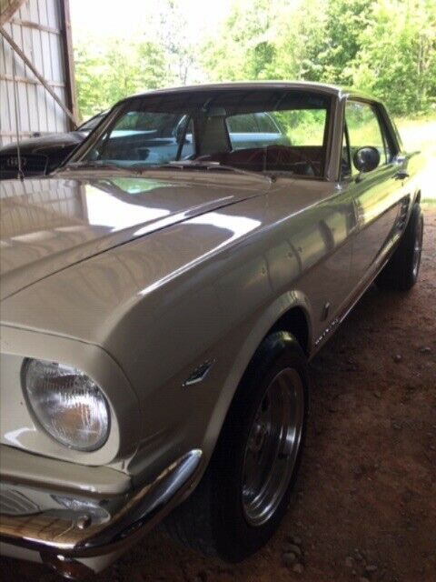1966 White Ford Mustang Coupe