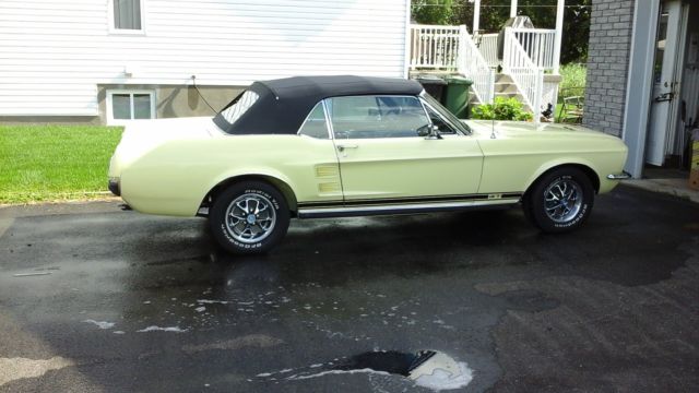 1967 yellow Ford Mustang Convertible