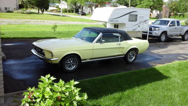 1967 yellow Ford Mustang Convertible