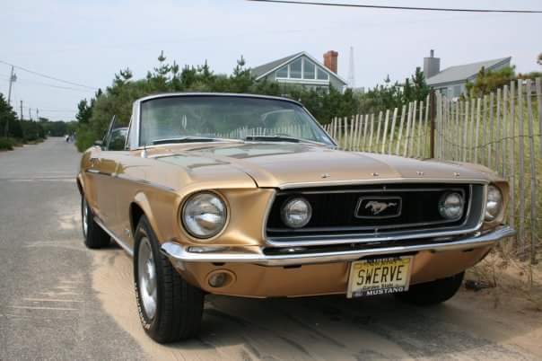 1968 Gold Ford Mustang Convertible