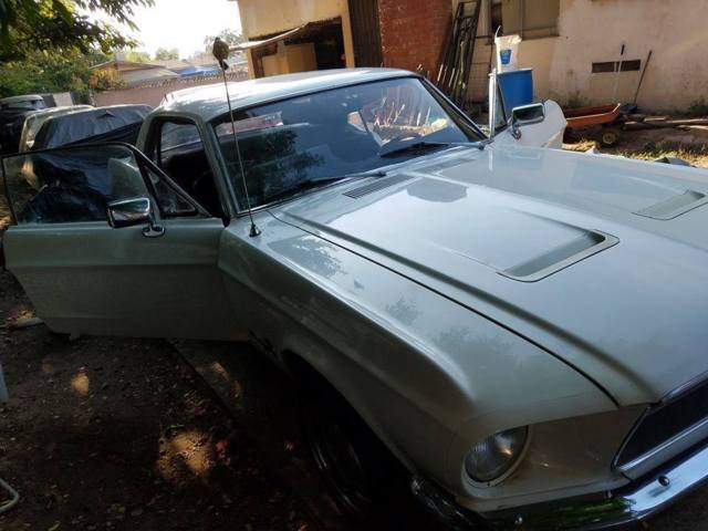 1968 White Ford Mustang Hard Top