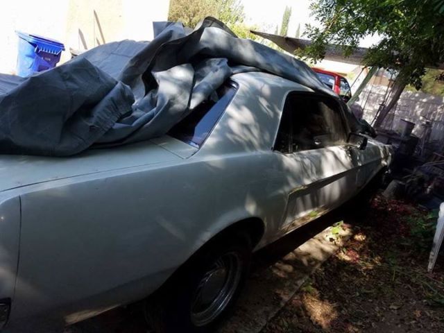 1968 White Ford Mustang Hard Top