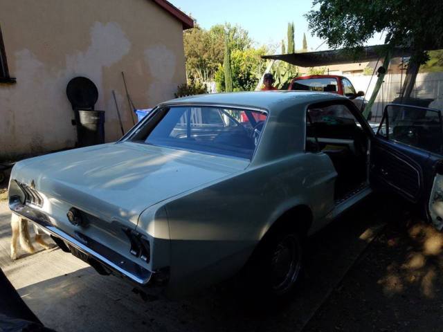 1968 White Ford Mustang Hard Top