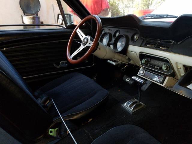 1968 White Ford Mustang Hard Top