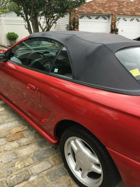1994 Red Ford Mustang Convertible