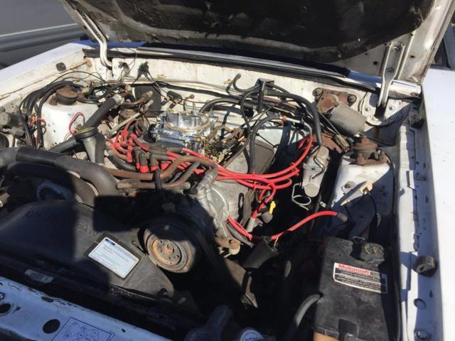 1984 White Ford Mustang Convertible