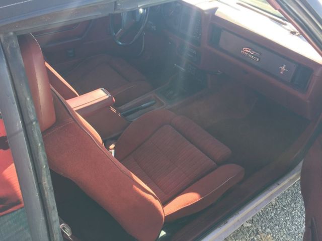 1984 White Ford Mustang Convertible