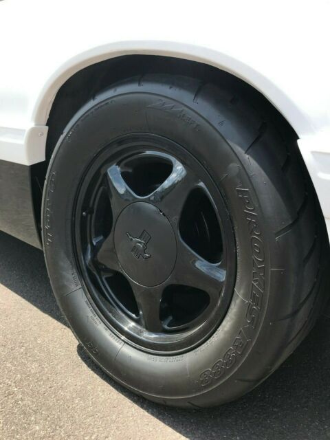 1988 White Ford Mustang Hatchback