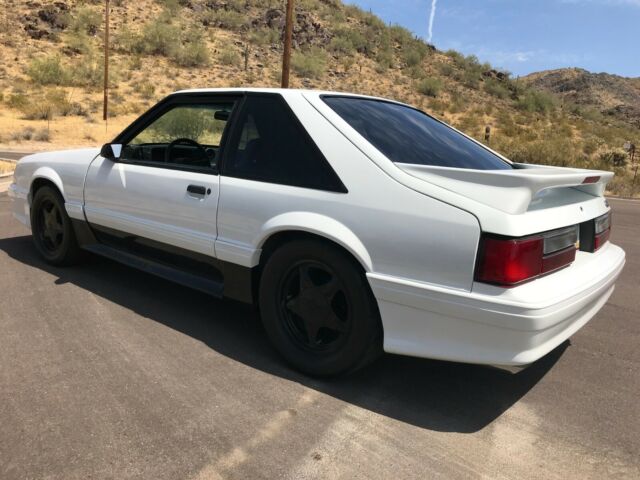 1988 White Ford Mustang Hatchback