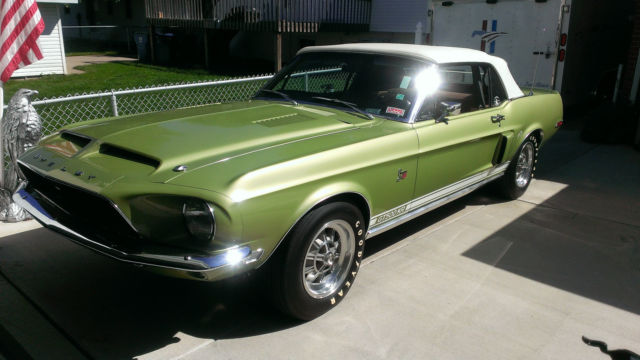 1968 Lime Gold Ford Mustang Convertible