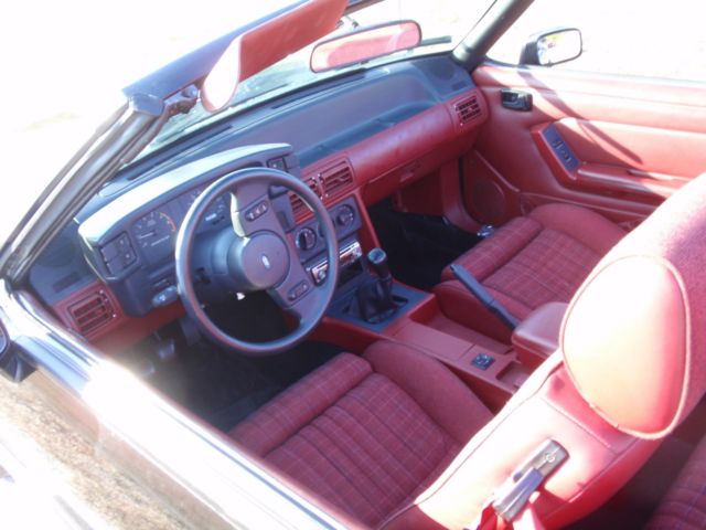 1988 Black Ford Mustang Convertible
