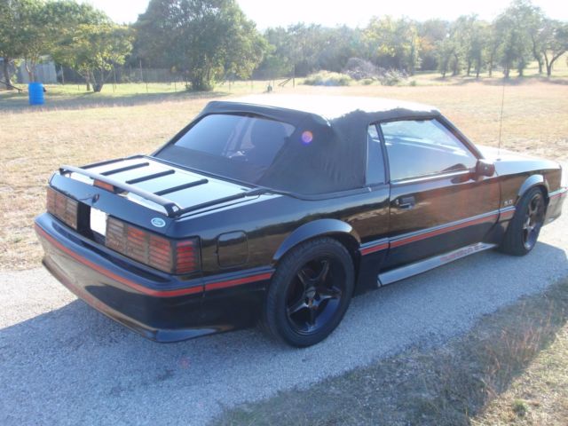 1988 Black Ford Mustang Convertible
