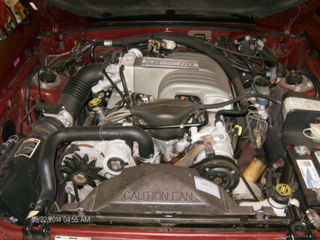 1989 Red Ford Mustang Convertible