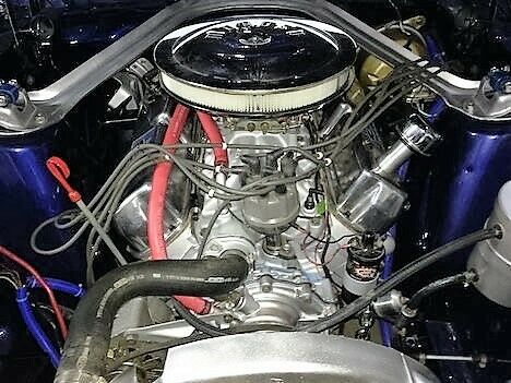 1967 Metallic Med. Blue & Silver Ford Mustang Coupe