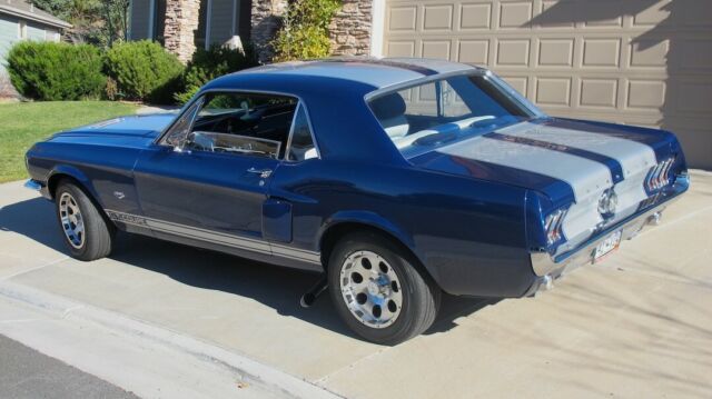 1967 Metallic Med. Blue & Silver Ford Mustang Coupe