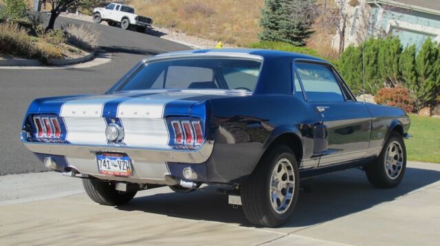 1967 Metallic Med. Blue & Silver Ford Mustang Coupe