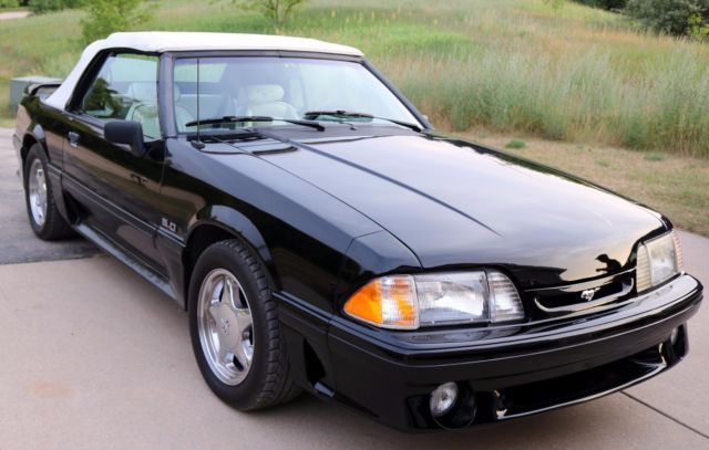 1993 Black Ford Mustang Convertible