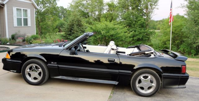 1993 Black Ford Mustang Convertible