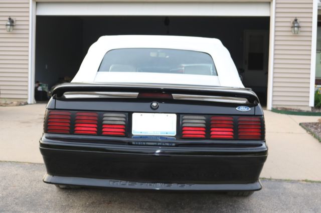 1993 Black Ford Mustang Convertible