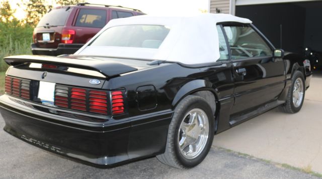 1993 Black Ford Mustang Convertible