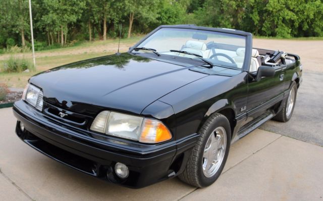1993 Black Ford Mustang Convertible