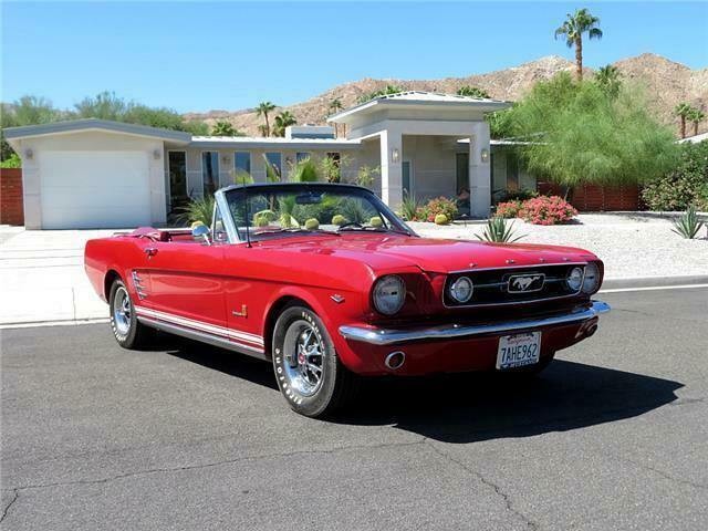 1966 Red Ford Mustang Convertible