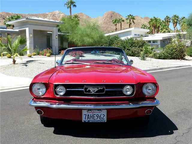 1966 Red Ford Mustang Convertible