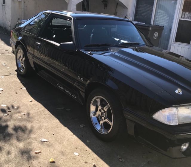 1991 Black Ford Mustang