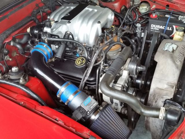 1991 Red Ford Mustang Coupe