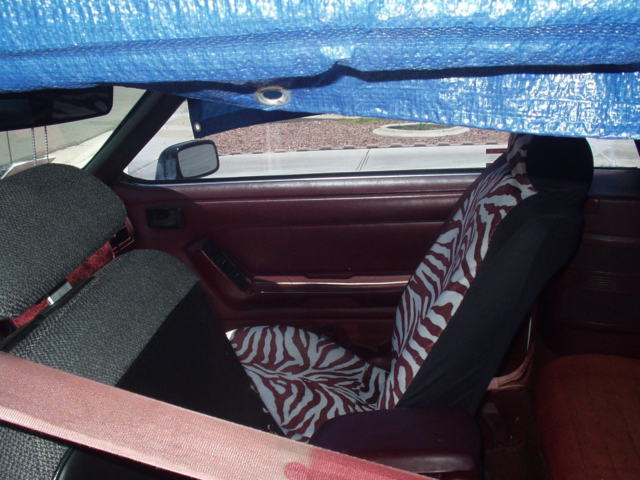 1993 White Ford Mustang Convertible