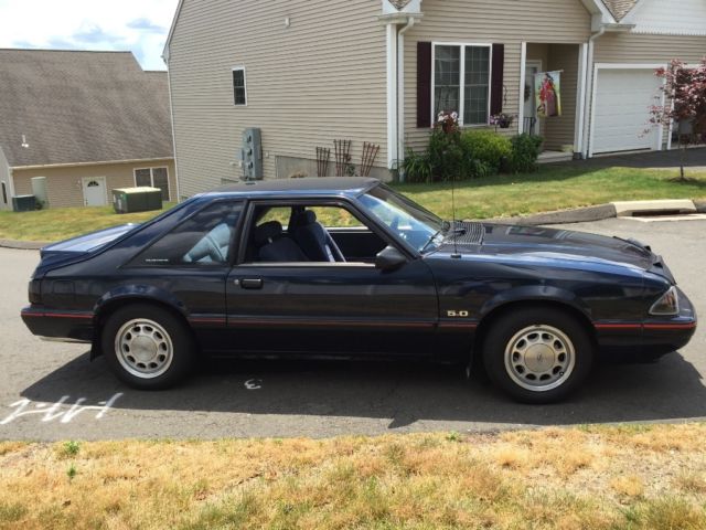 1988 White Ford Mustang Hatchback
