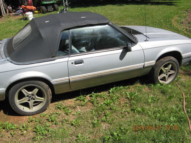 1992 Gray Ford Mustang Convertible