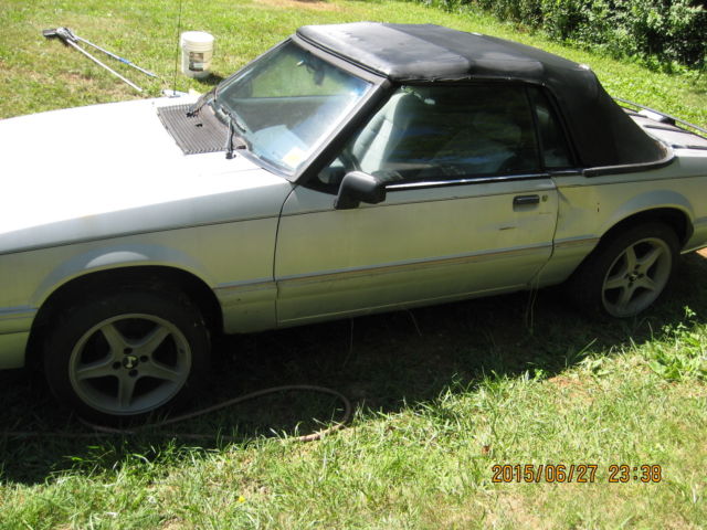 1992 Gray Ford Mustang Convertible