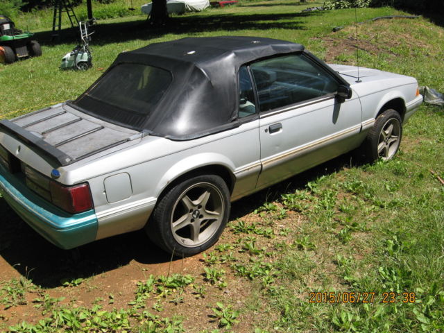 1992 Gray Ford Mustang Convertible