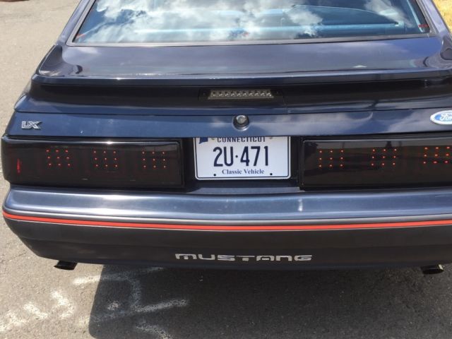 1988 White Ford Mustang Hatchback
