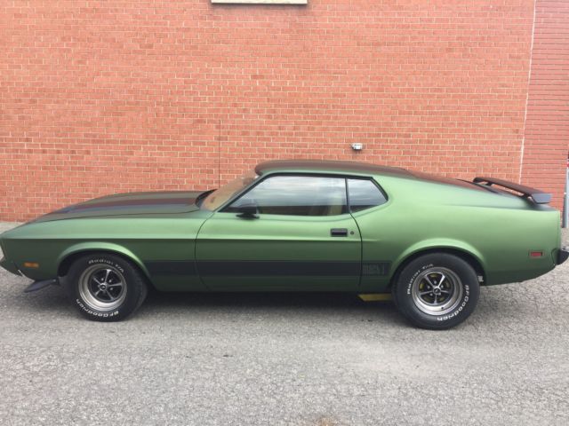 1973 Green Ford Mustang Fastback