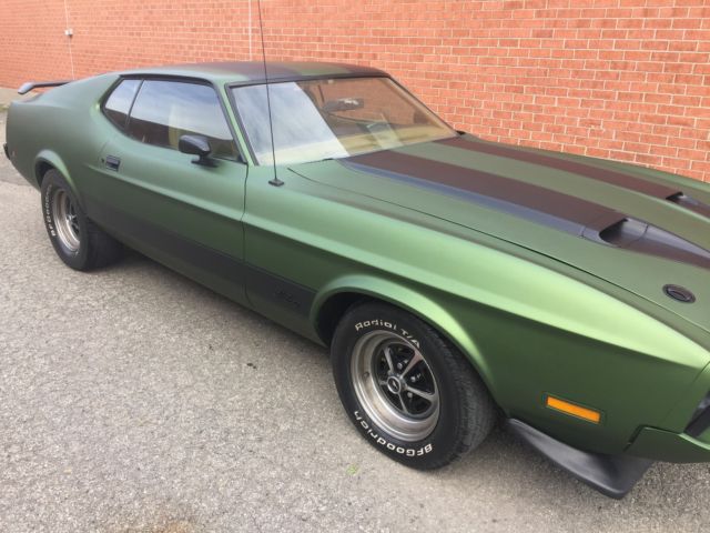 1973 Green Ford Mustang Fastback