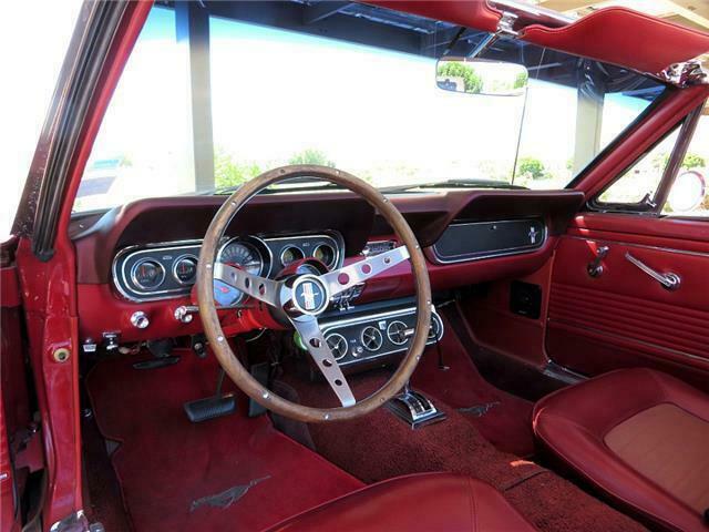 1966 Red Ford Mustang Convertible