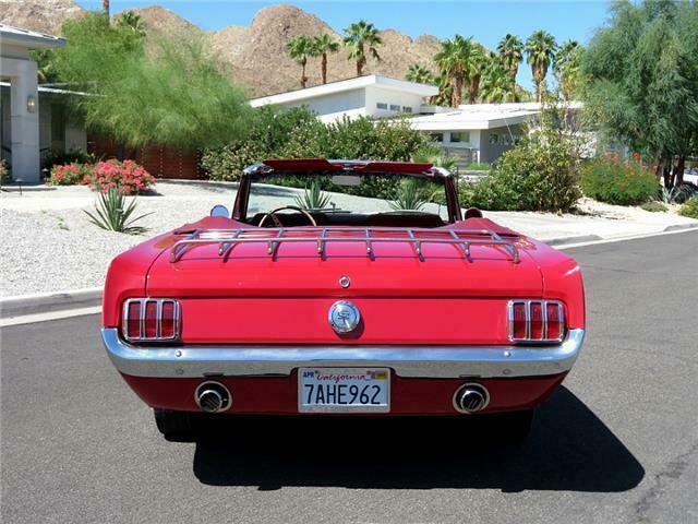 1966 Red Ford Mustang Convertible